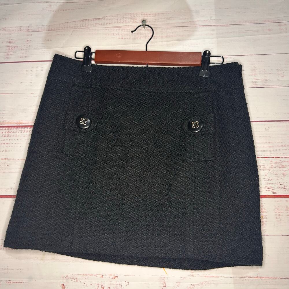 Banana Republic Black Boucle Weave Mini Skirt | Women's US Size 6